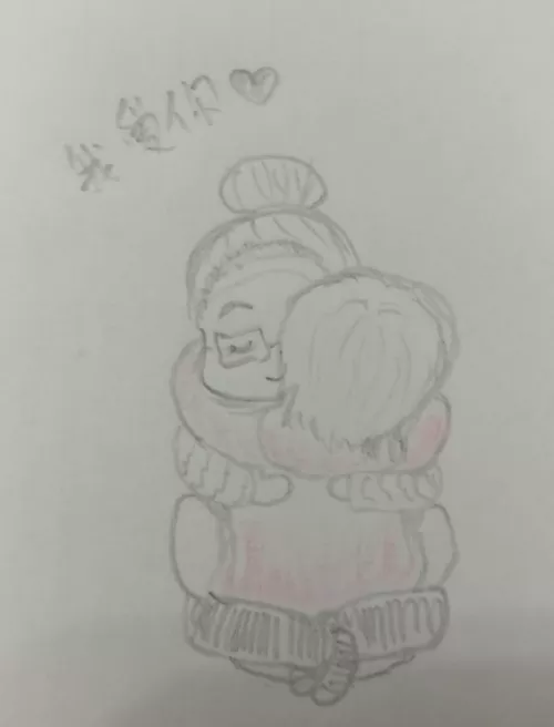 My gf made another cute drawing after so long and it makes me so happy! ;^;
