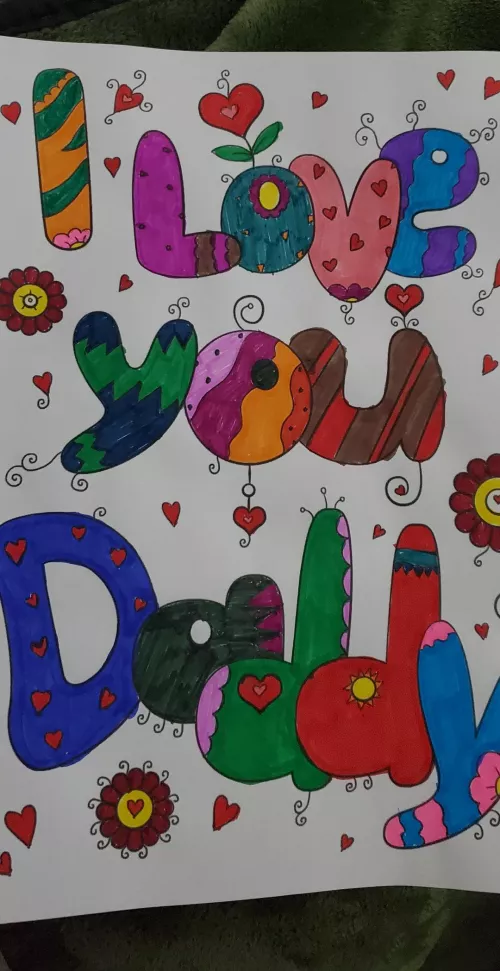 MY LITTLE JUST COLORED THIS FOR ME SHES SO ADORABLE!