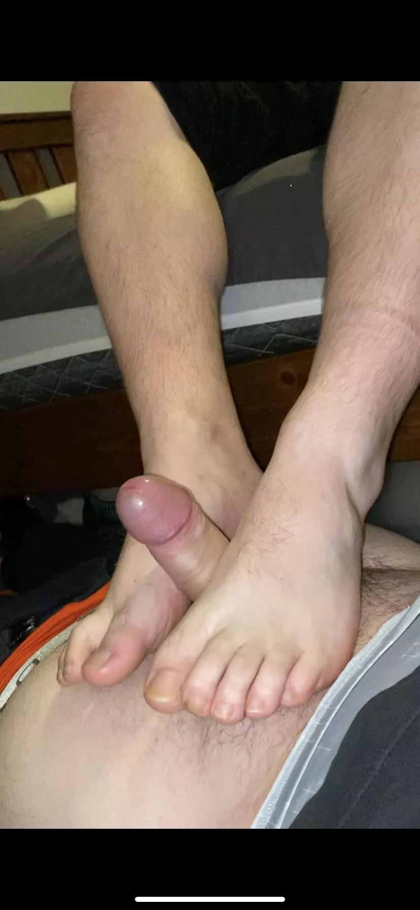 My mates feet put to work again