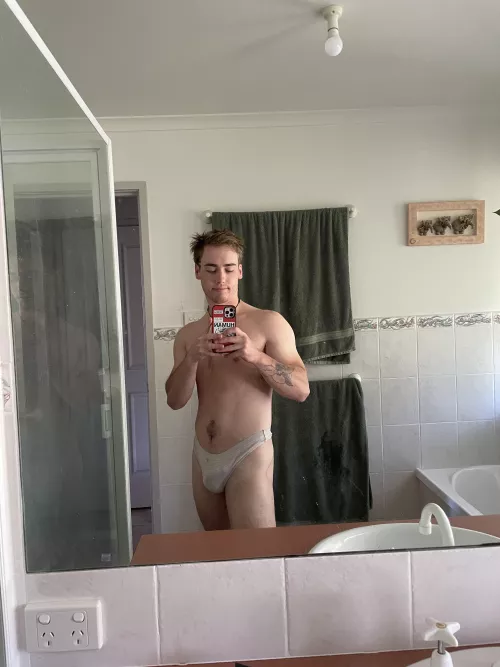 My mistress made me post a photo in panties and wants requests for my next picture. Any request welcomed put them below so she can choose 💦🥺