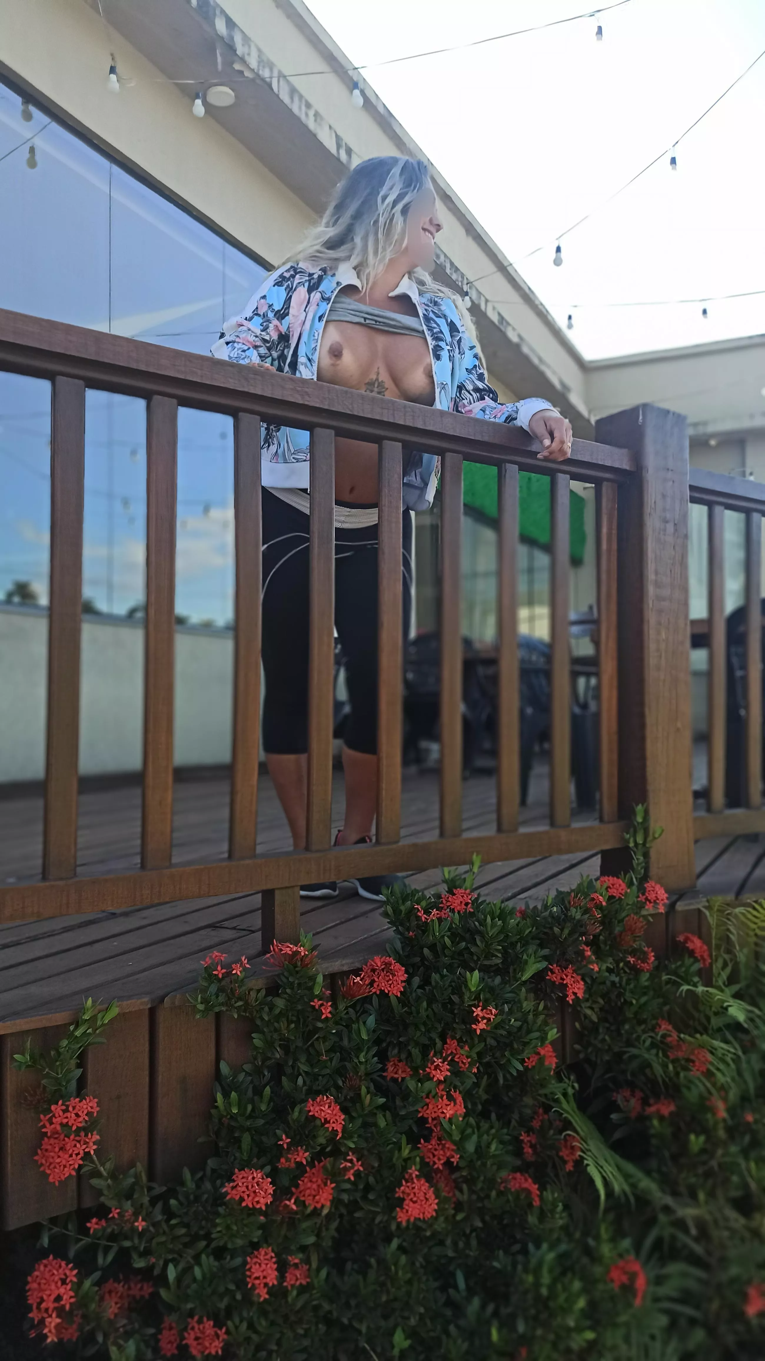 my neighbors love me and my husband loves me to show my tits to the neighbors. Everyone wins!