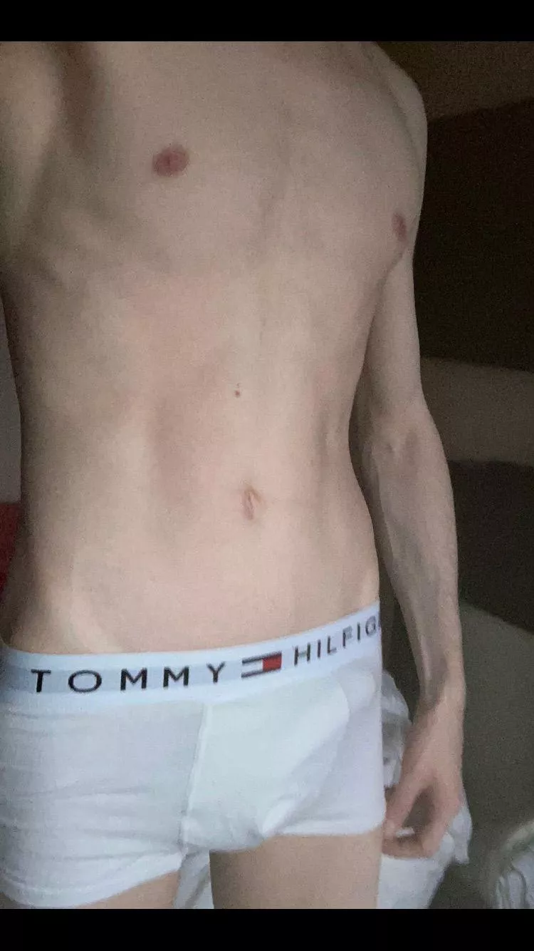 My only pair of white underwear