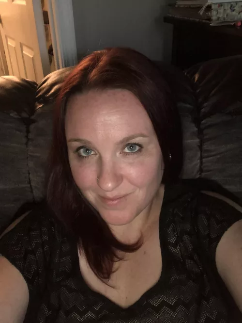 My pussy is bare and wet