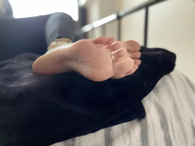 My redhead girlfriend's beautiful feet, I'm a lucky man