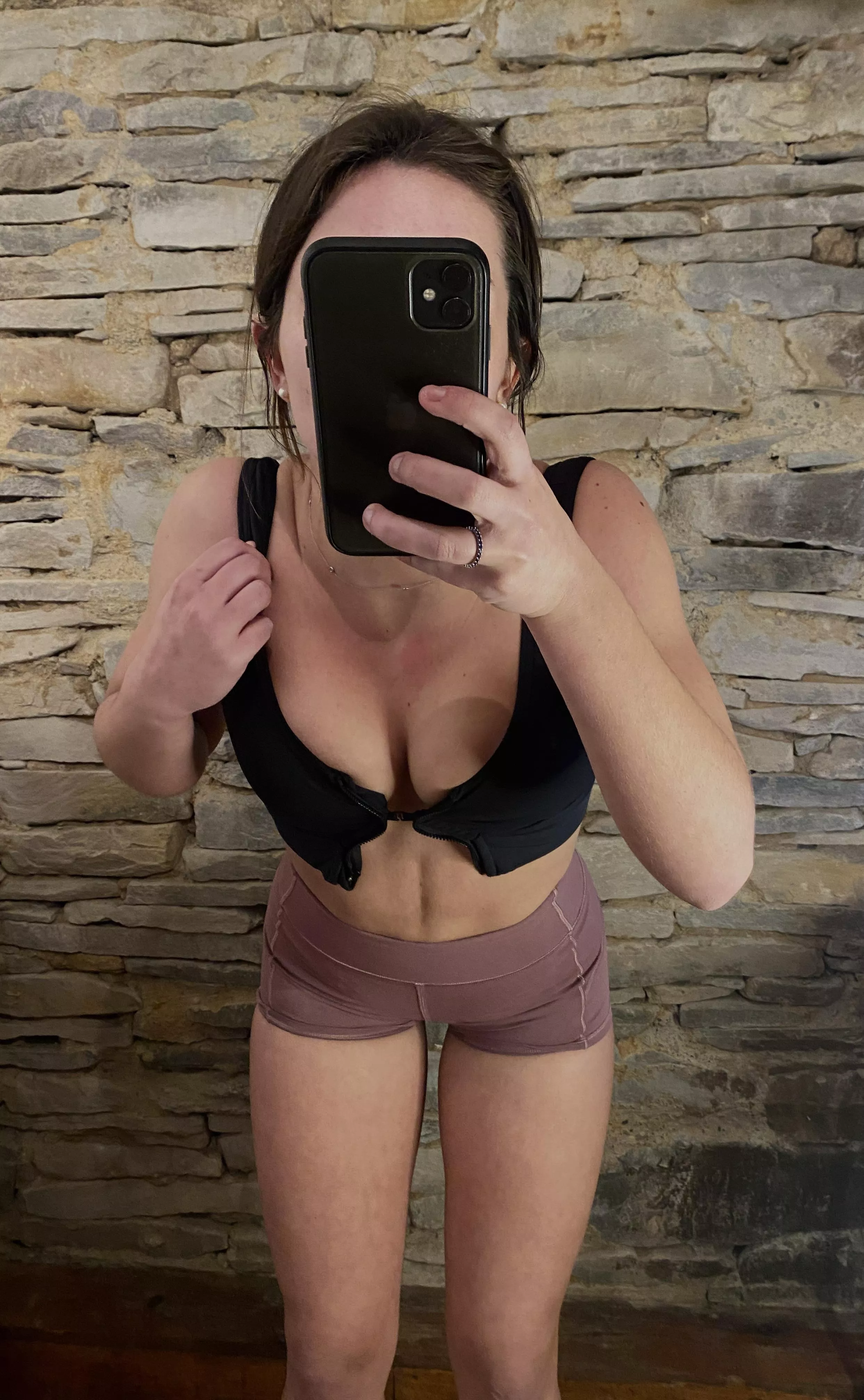 My sports bra is a bit too small to wear to the gym 😳