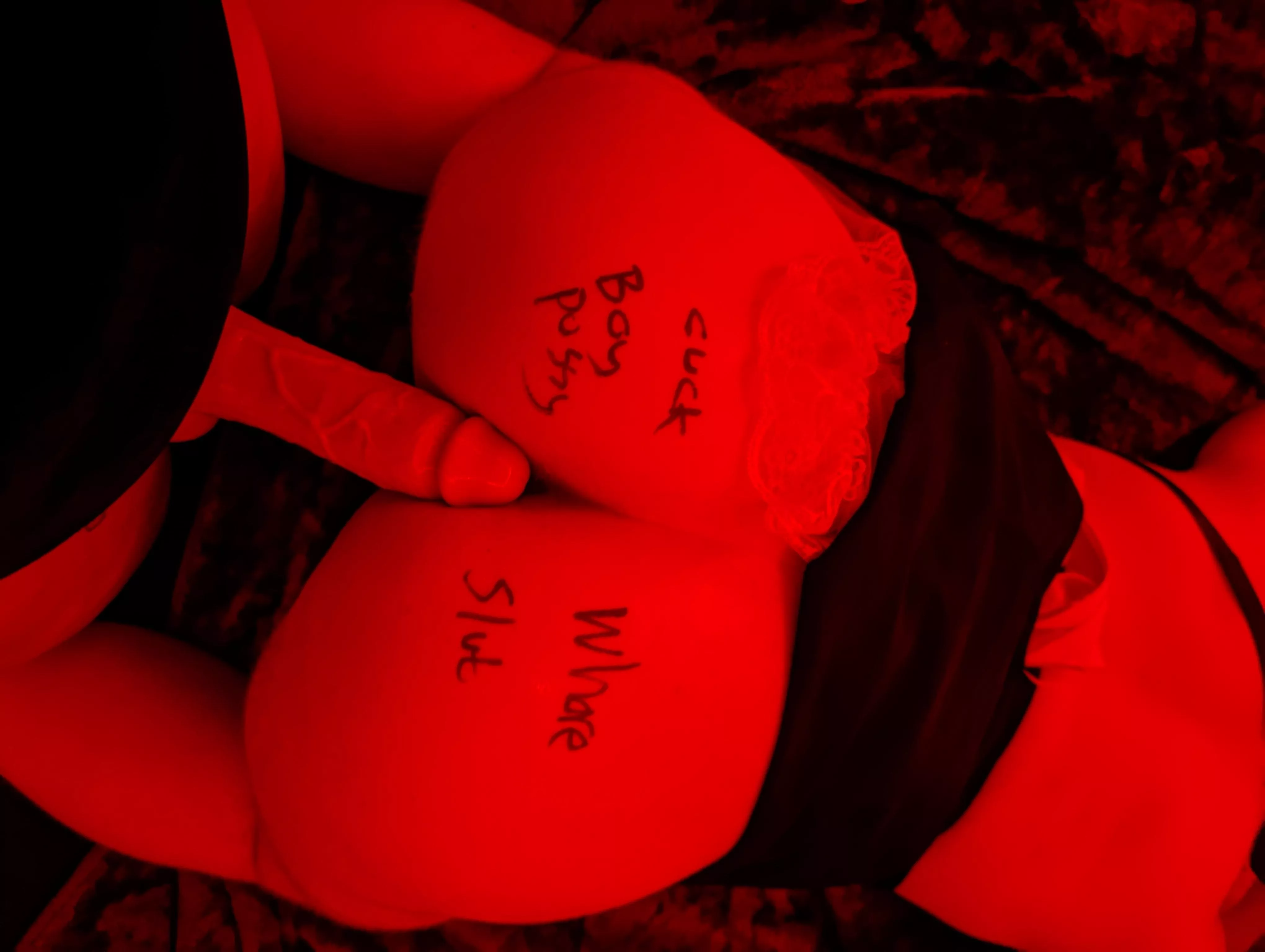 My sub took every inch of this cock.