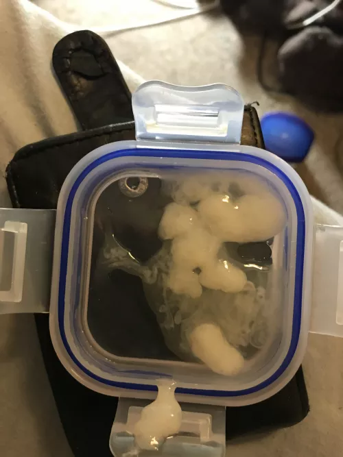 My thick sticky cum.