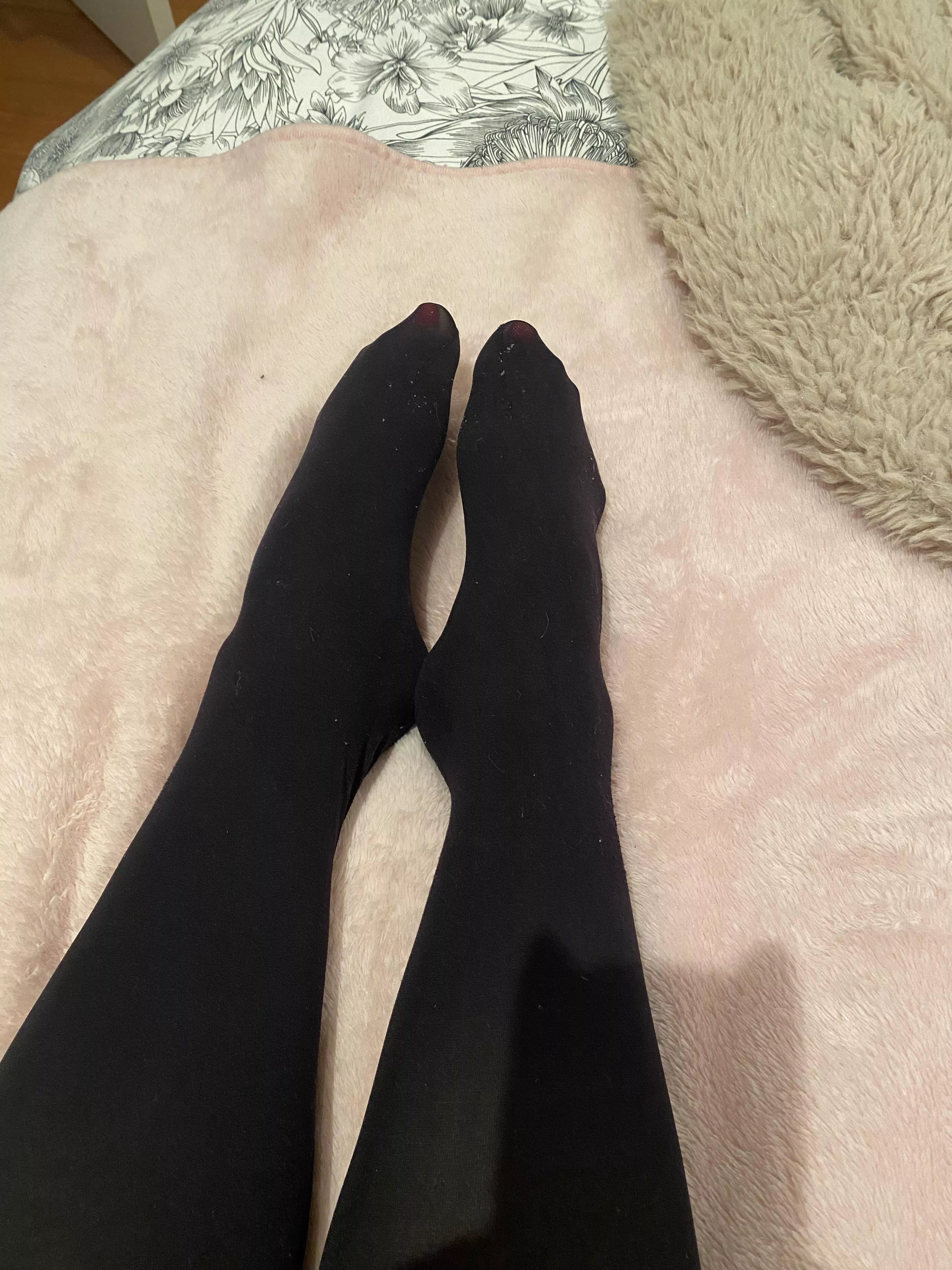 My wife’s tights worn to work last week