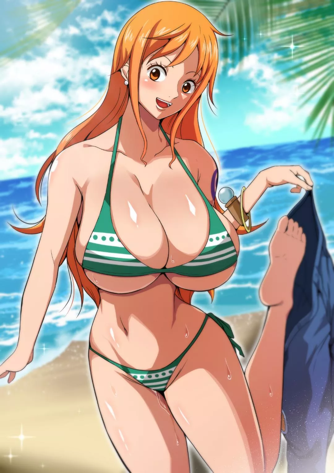 Nami's godly body never disappoints