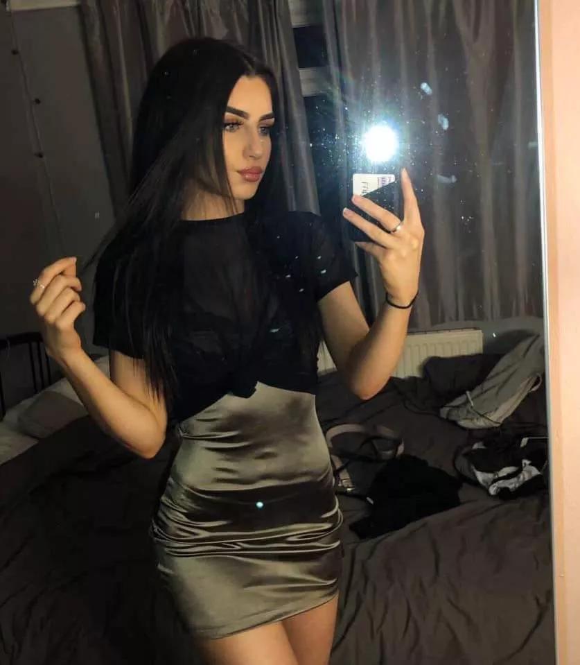 Needs to clean her mirror