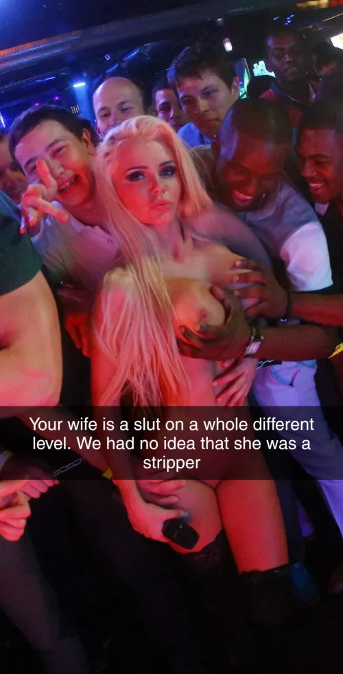 Neither did I. She told me that she worked in a bar