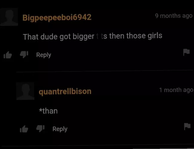 Never knew my English teacher watched naughty stuff.