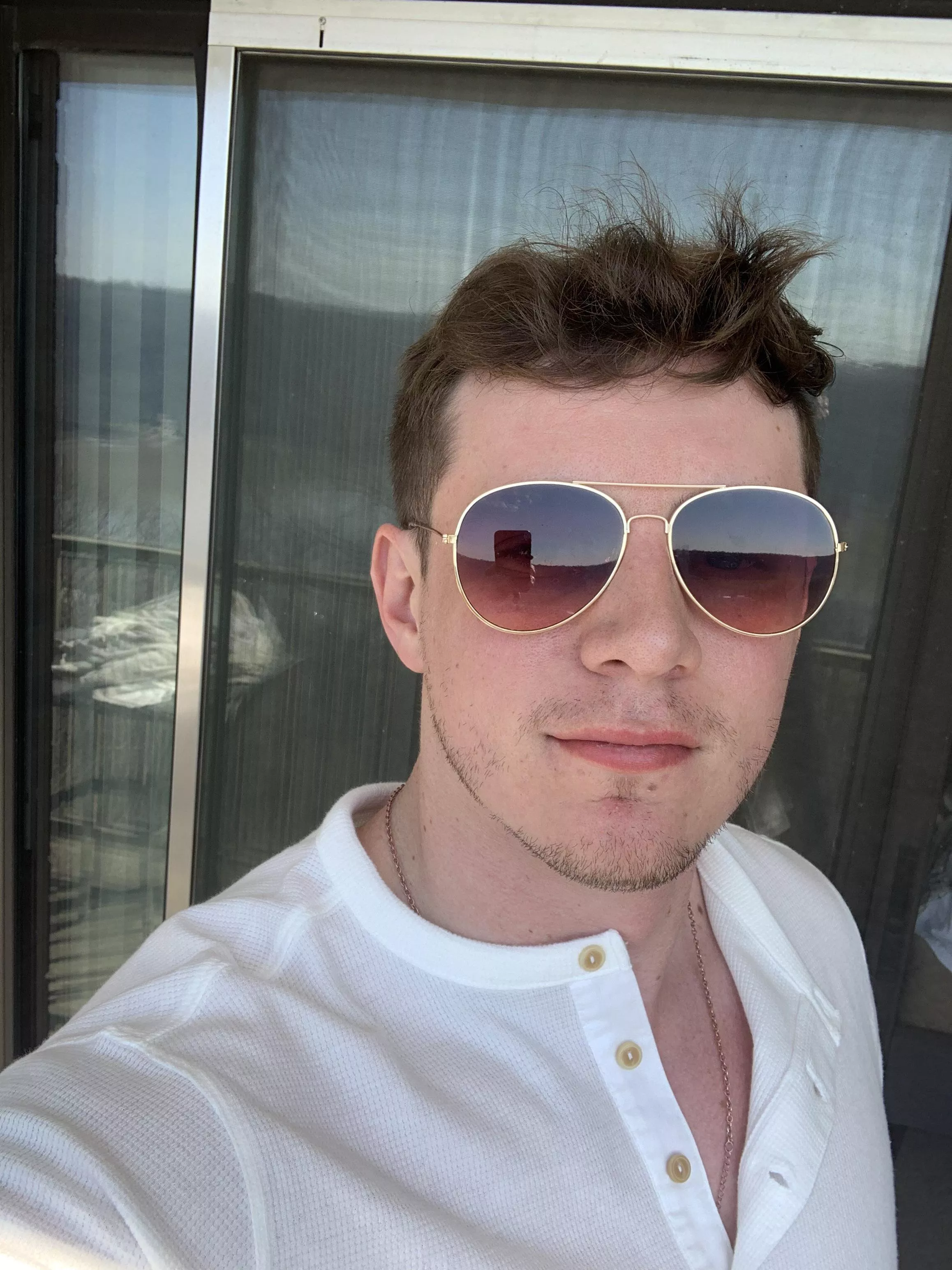 New shirt, new shades feeling great New shirt, new shades feeling great