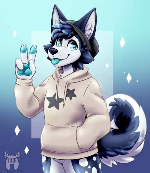 Nice Hoodie! (Art by me: @Fleurfurr on Twitter)