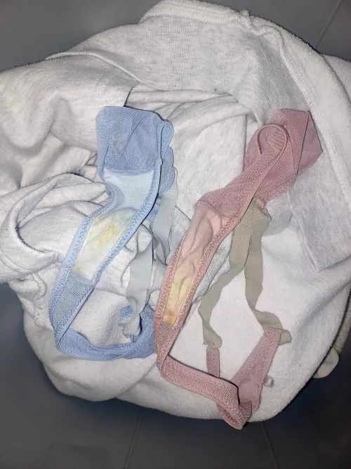 Nice pair of pussy stained thongs