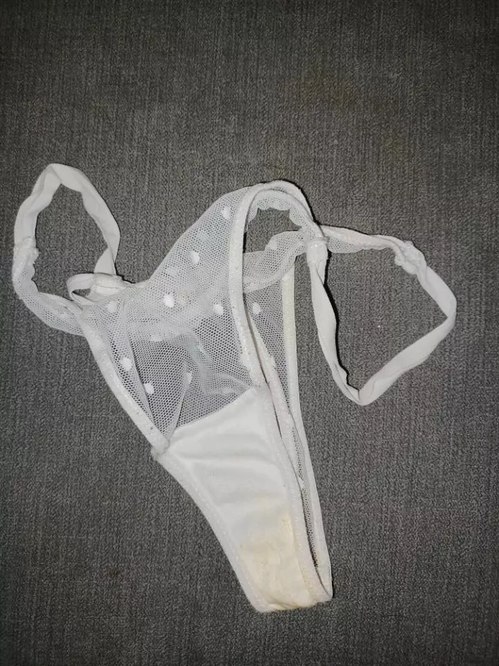 Nice white thong