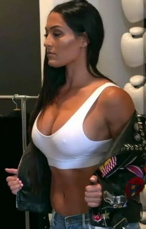 Nicki presenting the goods.