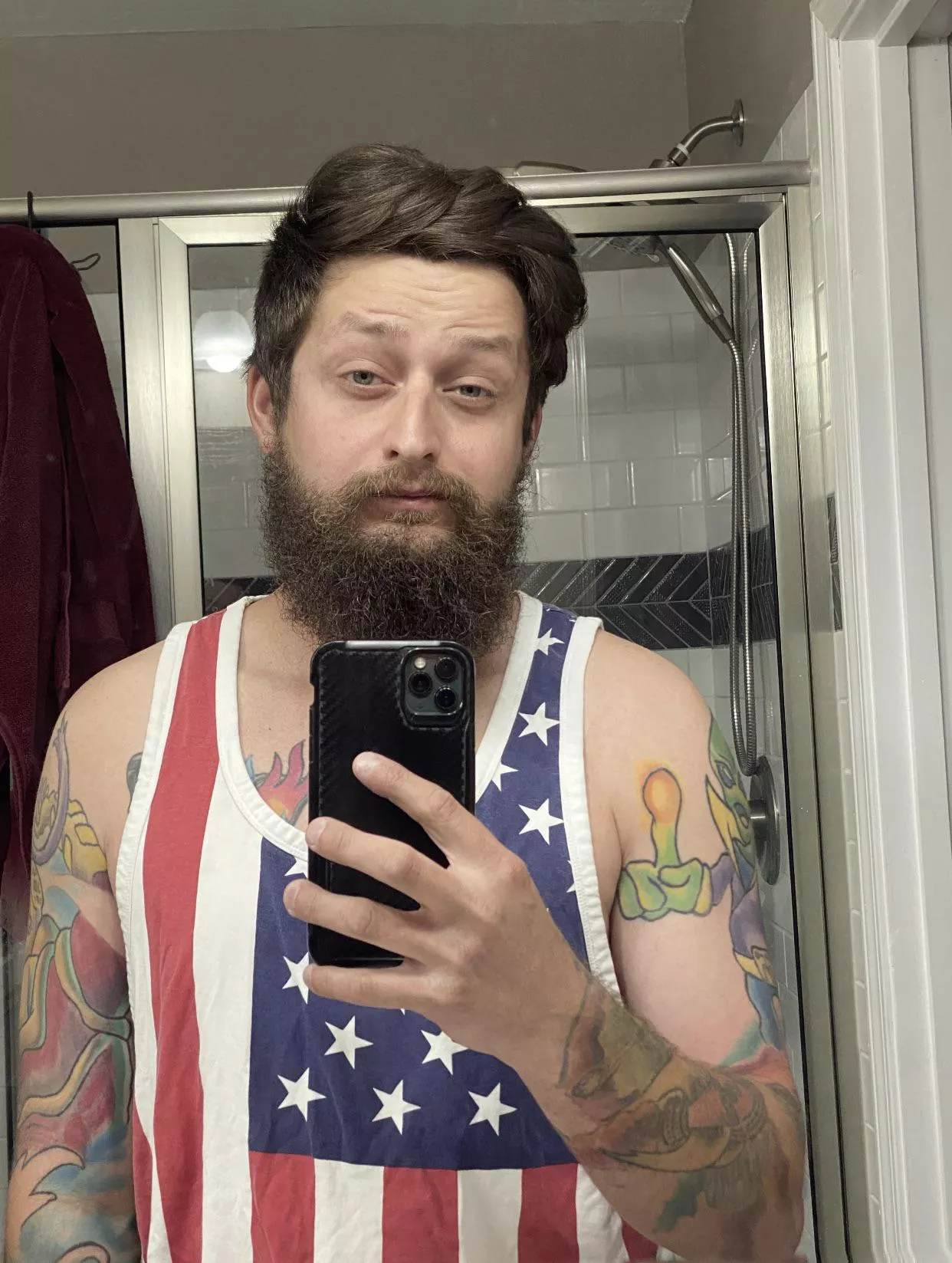 No boners tonight, just beards and tattoos on this end