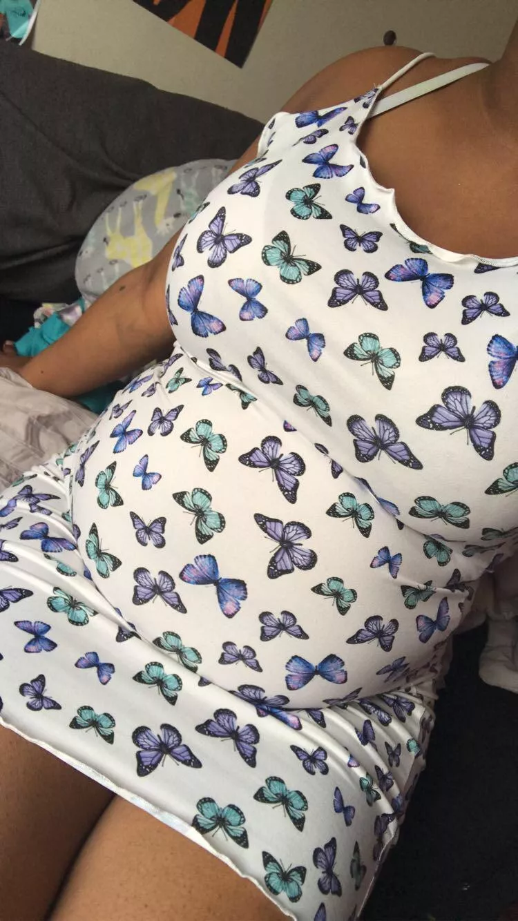 Not pregnant, just stuffed 24/7 🥰😋