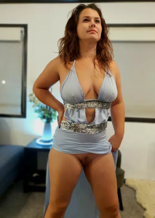 Nothing under at all.