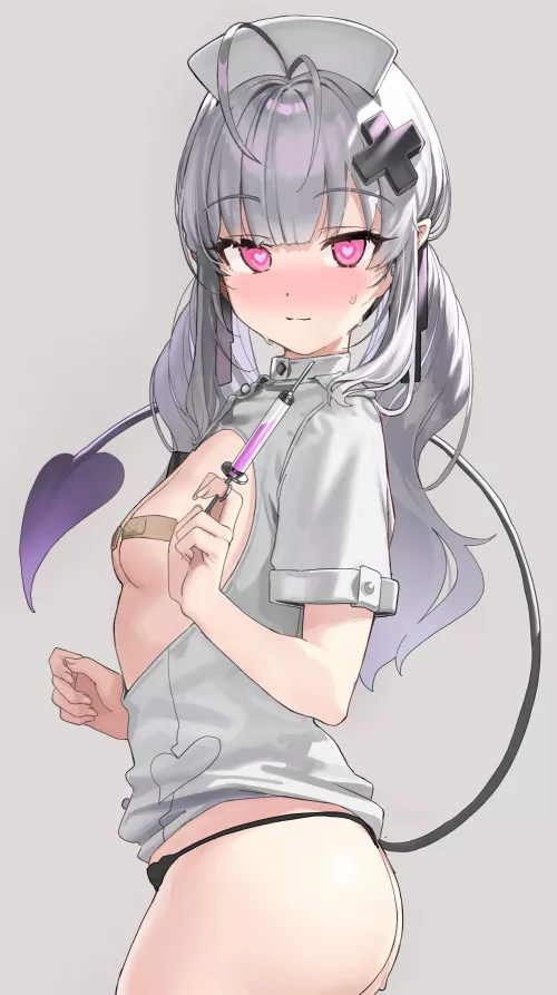Nurse with Heart-Shaped Eyes