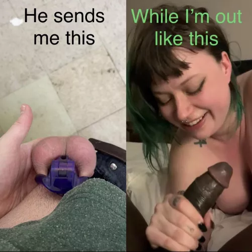 [oc] Poor little subby, “little” being the operative word 😂