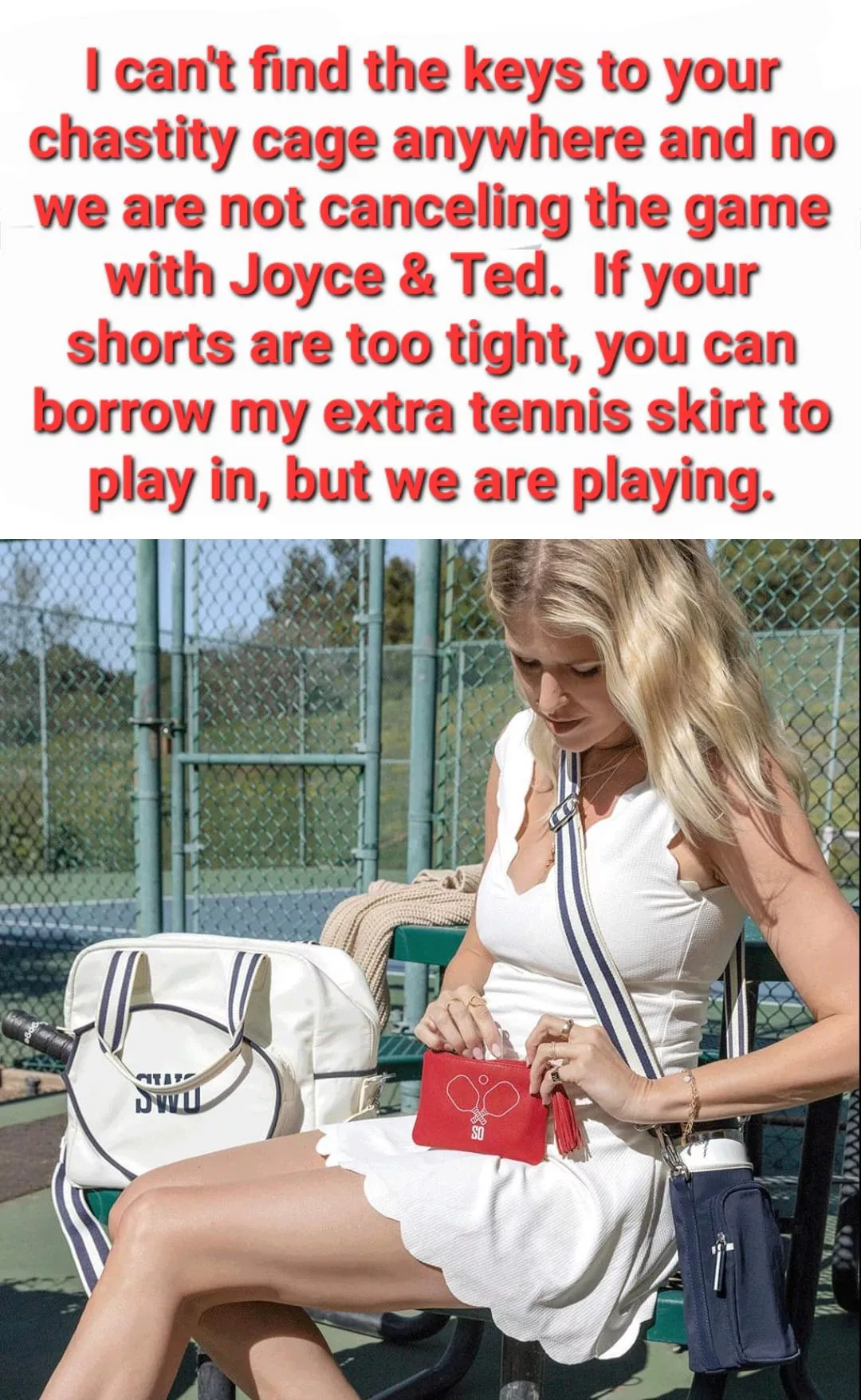 Ok, let me see the skirt