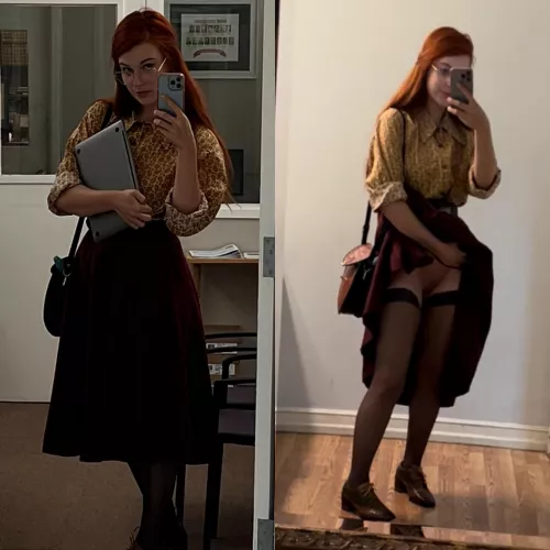 Olive at the office.