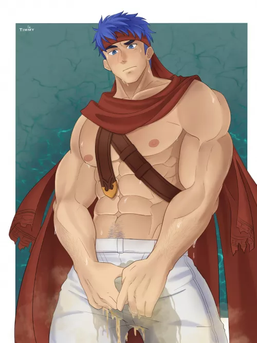 Omorashi Ike from Fire Emblem 🥵 commissioned artwork
