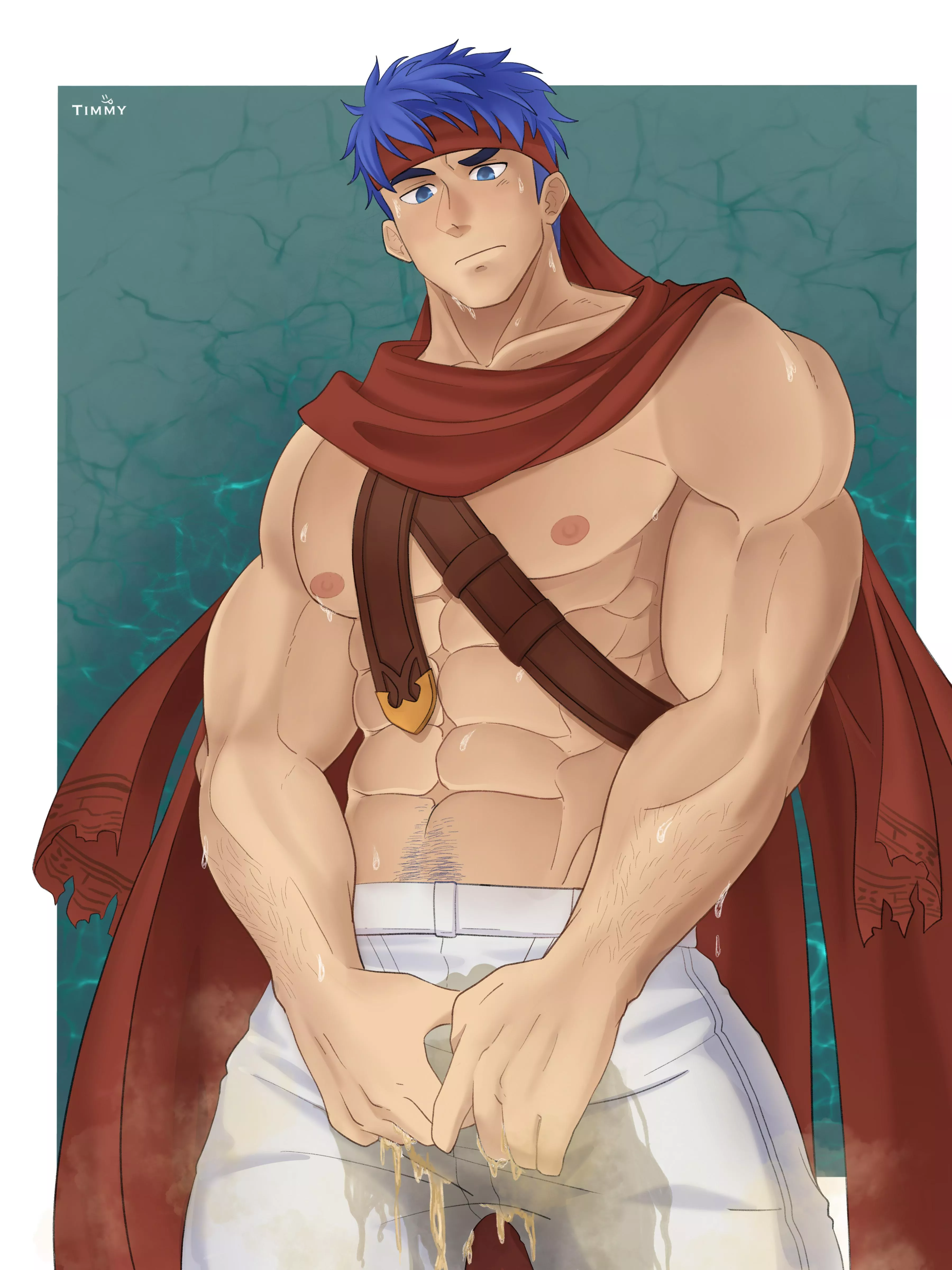 Omorashi Ike from Fire Emblem 🥵 commissioned artwork