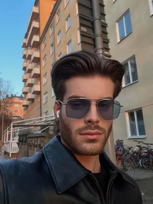 On my way to my first day as a model. Wish me luck 😳😬😬