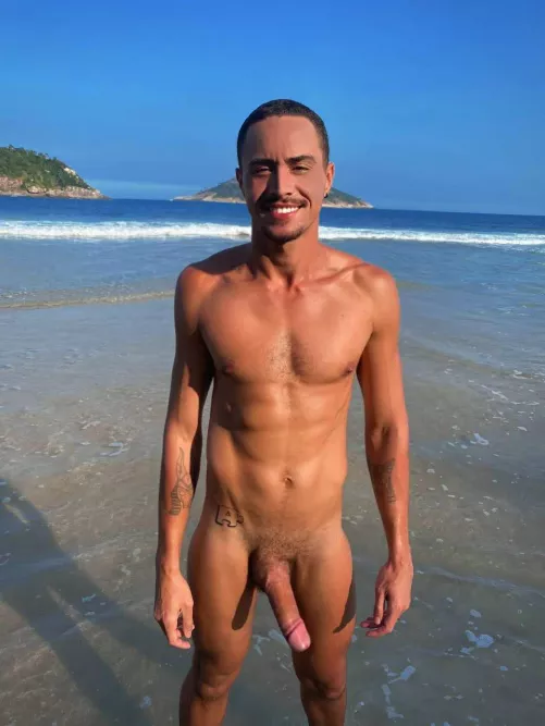 On the beach…. How do I hide this? 😅