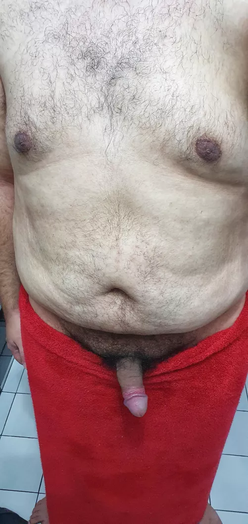 One last pic right after showering but right before bed