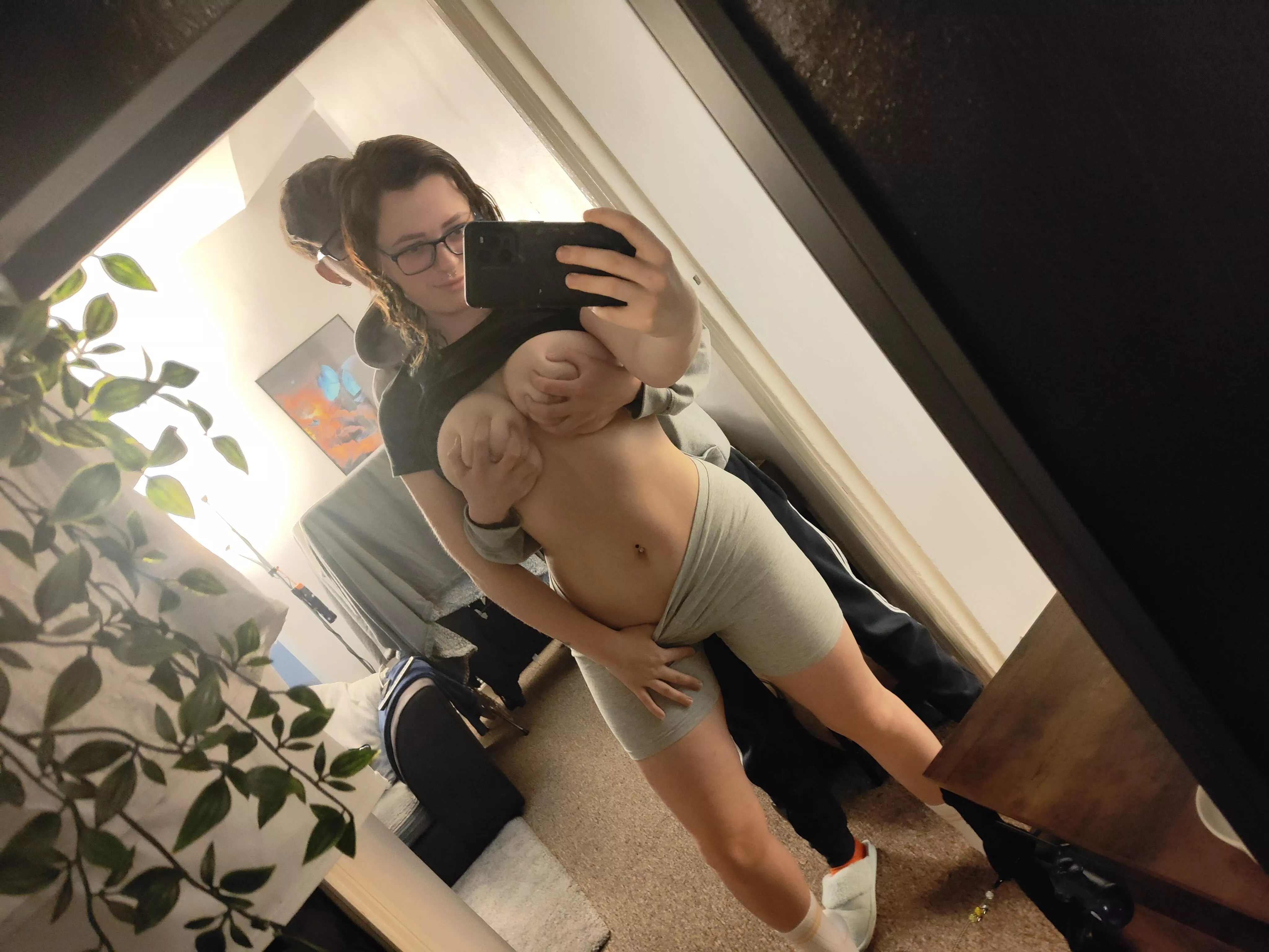 Only real men can touch my body and impregnate me, you must sit there and watch.