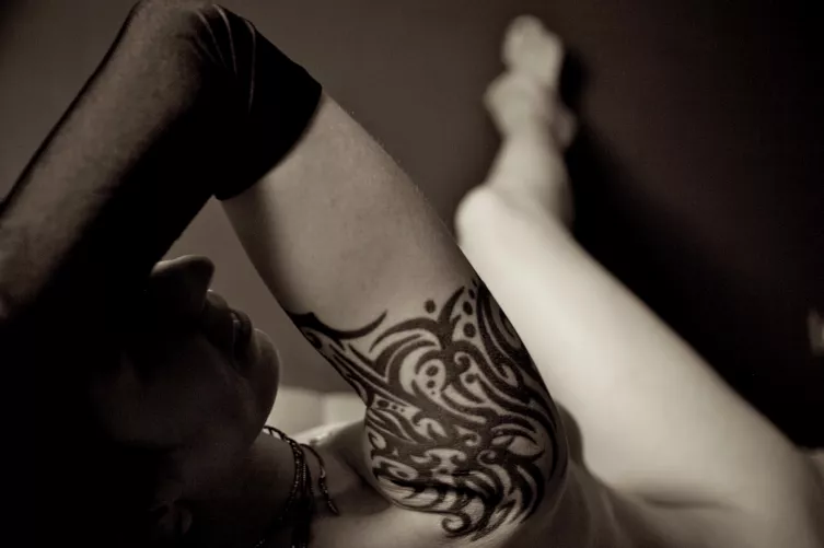 opera gloves and a tribal