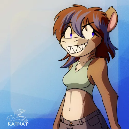 Otter-Shark (Art by @katnay3 on Twitter)