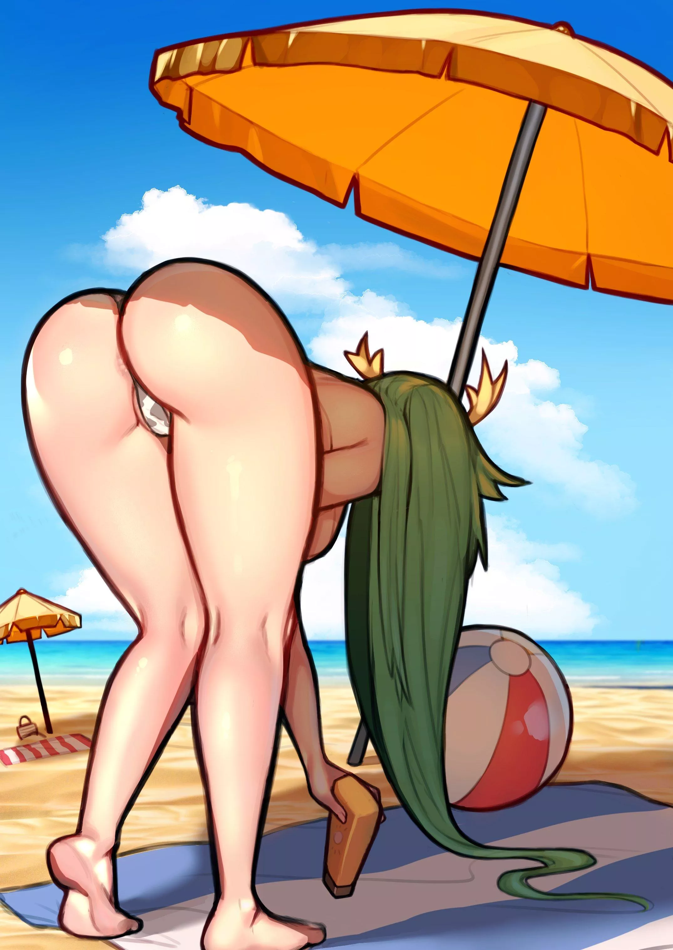 Palutena bent over