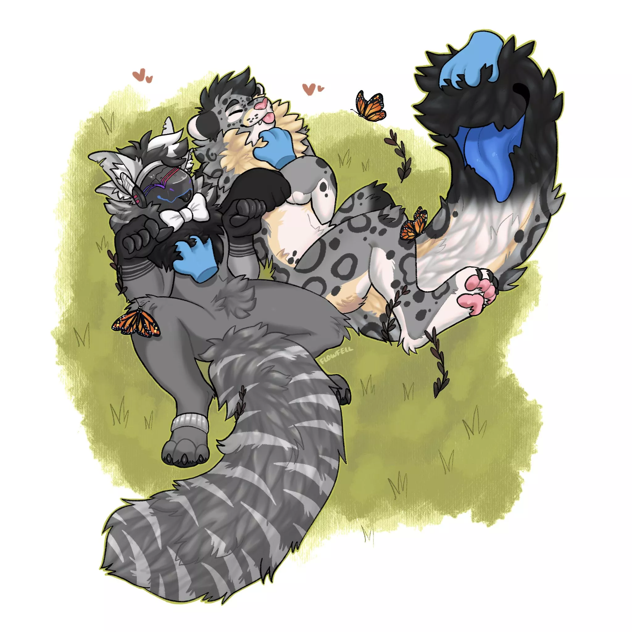 Pet pet//Art by me @flowfells on twitter