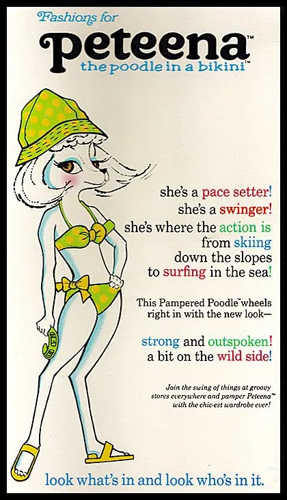 Peteena, a short-lived poodle doll Hasbro released in the sixties