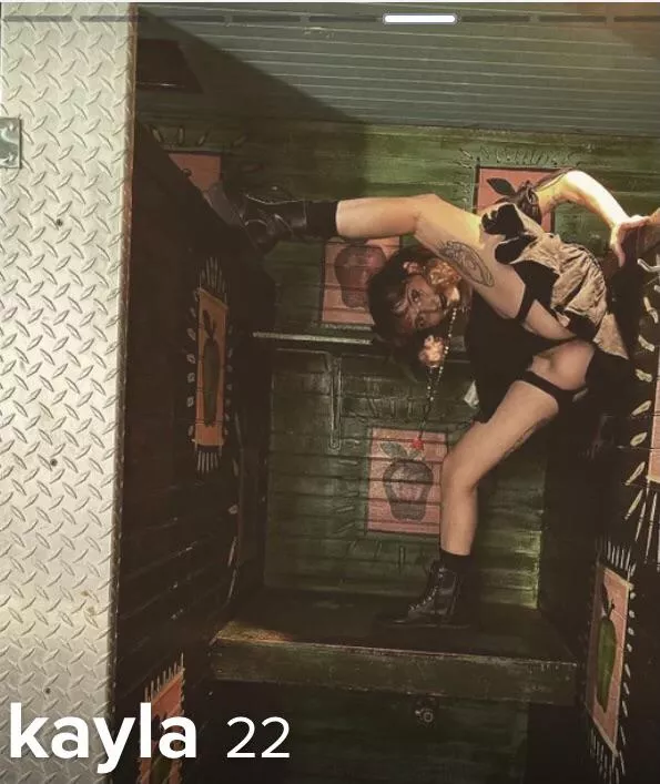 Petite tinder girl’s pussy popping out