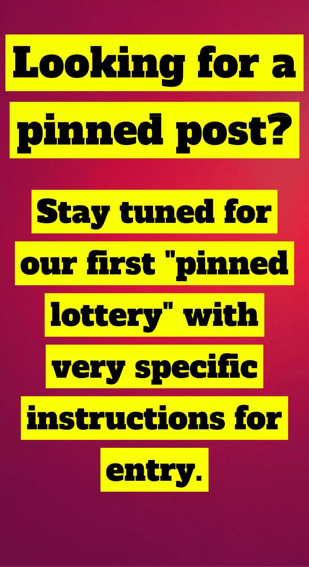 🔰PINNED POST OPPORTUNITY🔰