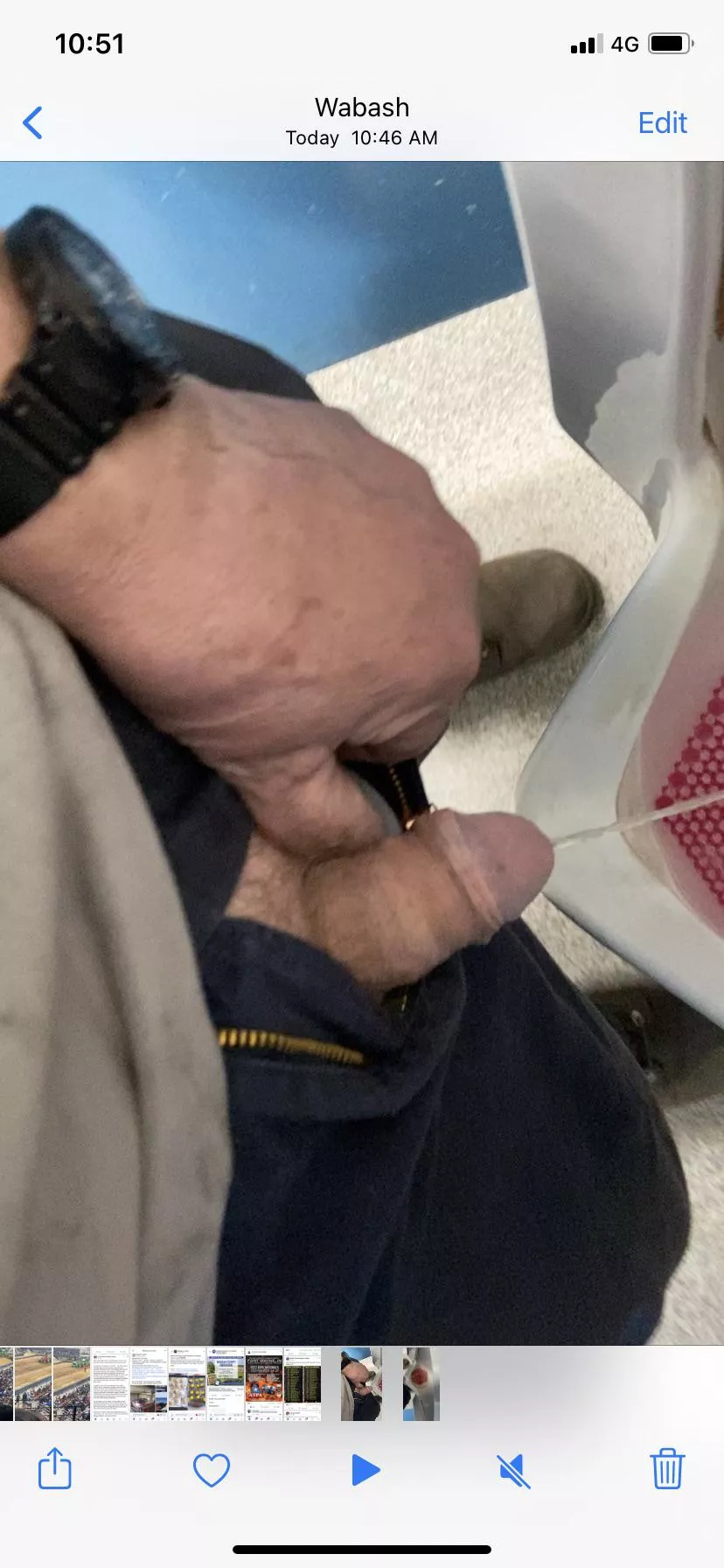 Pissing at work
