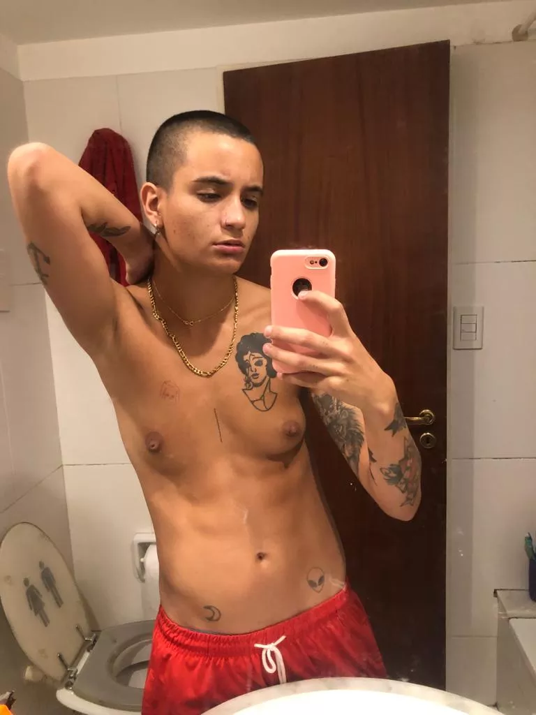 playing with me after a shower