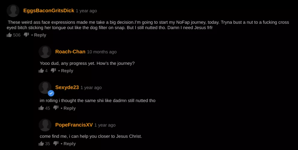 Pope stop right there-