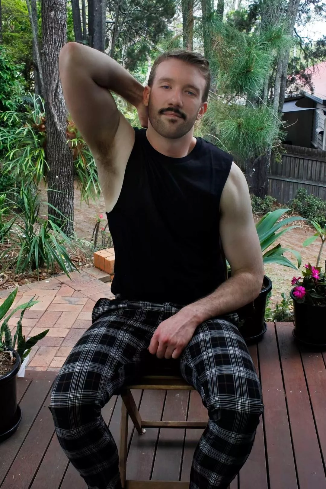 Posing on the patio 🤭