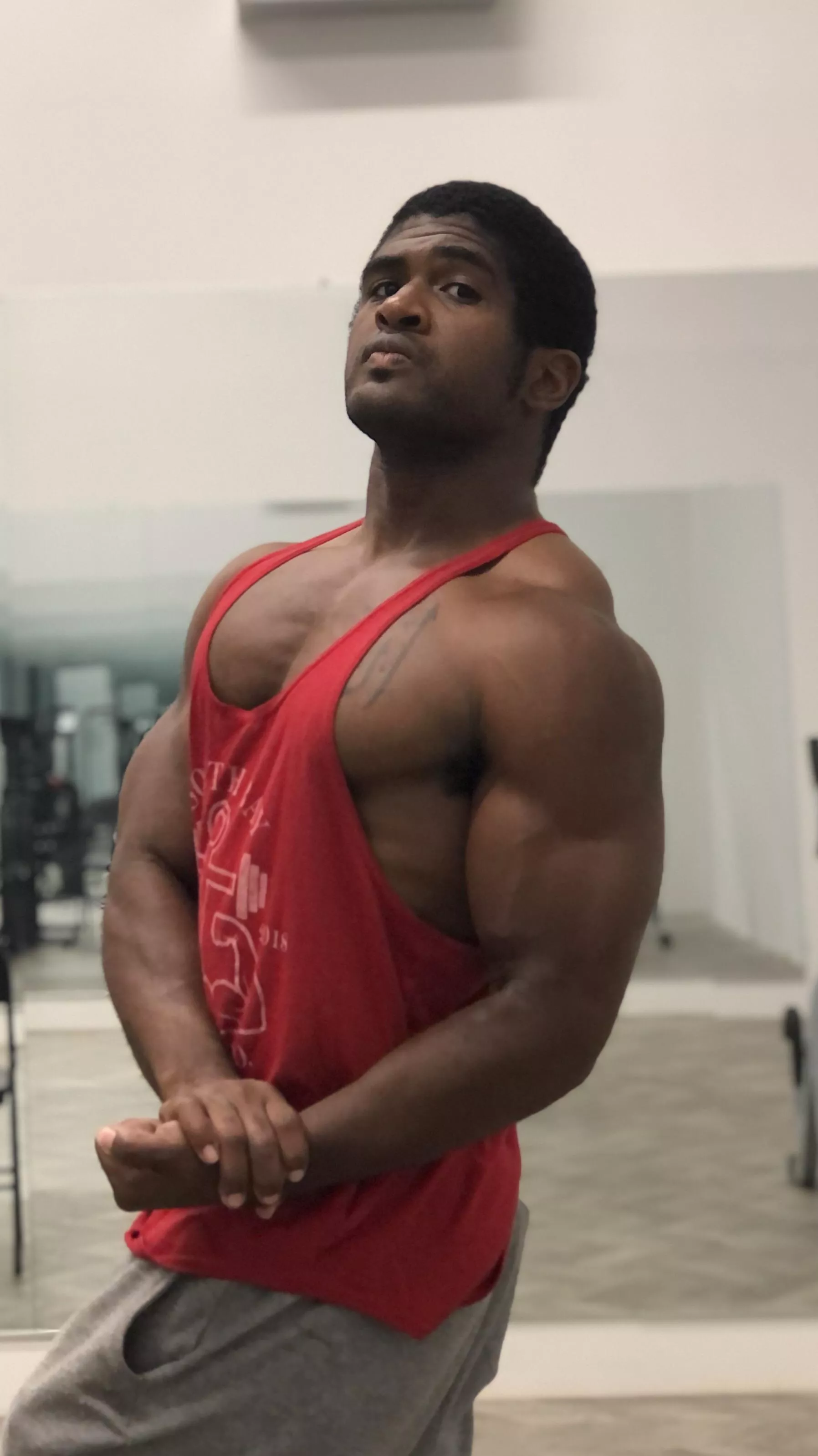 Post gym session. Feeling myself! Post gym session. Feeling myself!