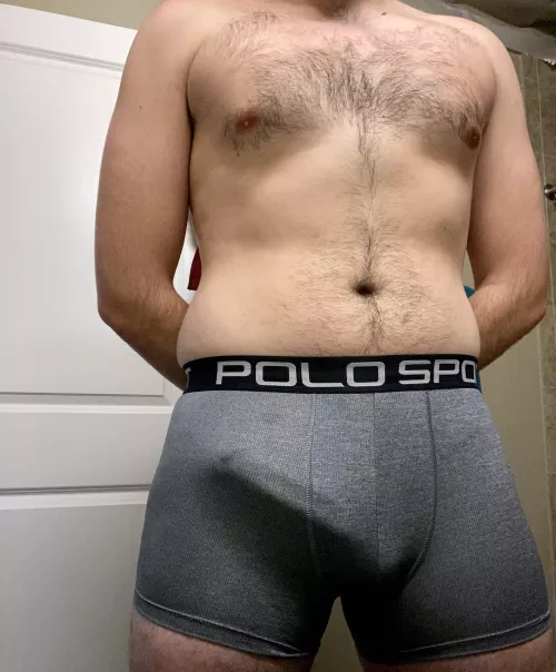 Pre-gym cock outline