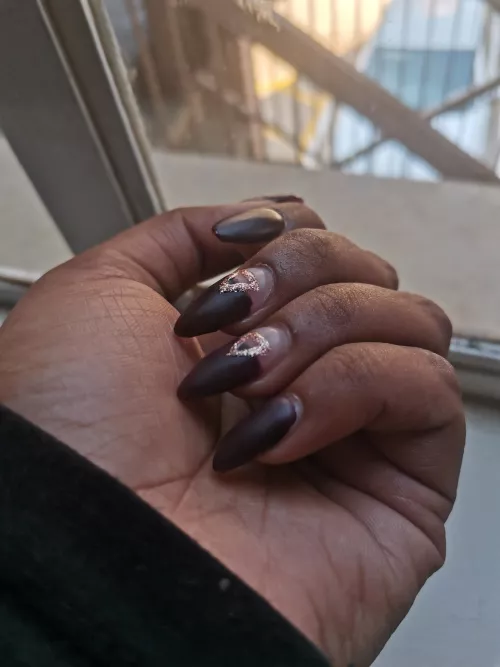 pretty nails for a pretty girl 😘 my man is going to love getting these dirty