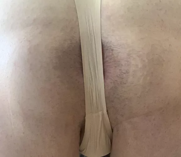 Pull my panties to the side, or pull them off completely, so long as I get a good fucking 😉