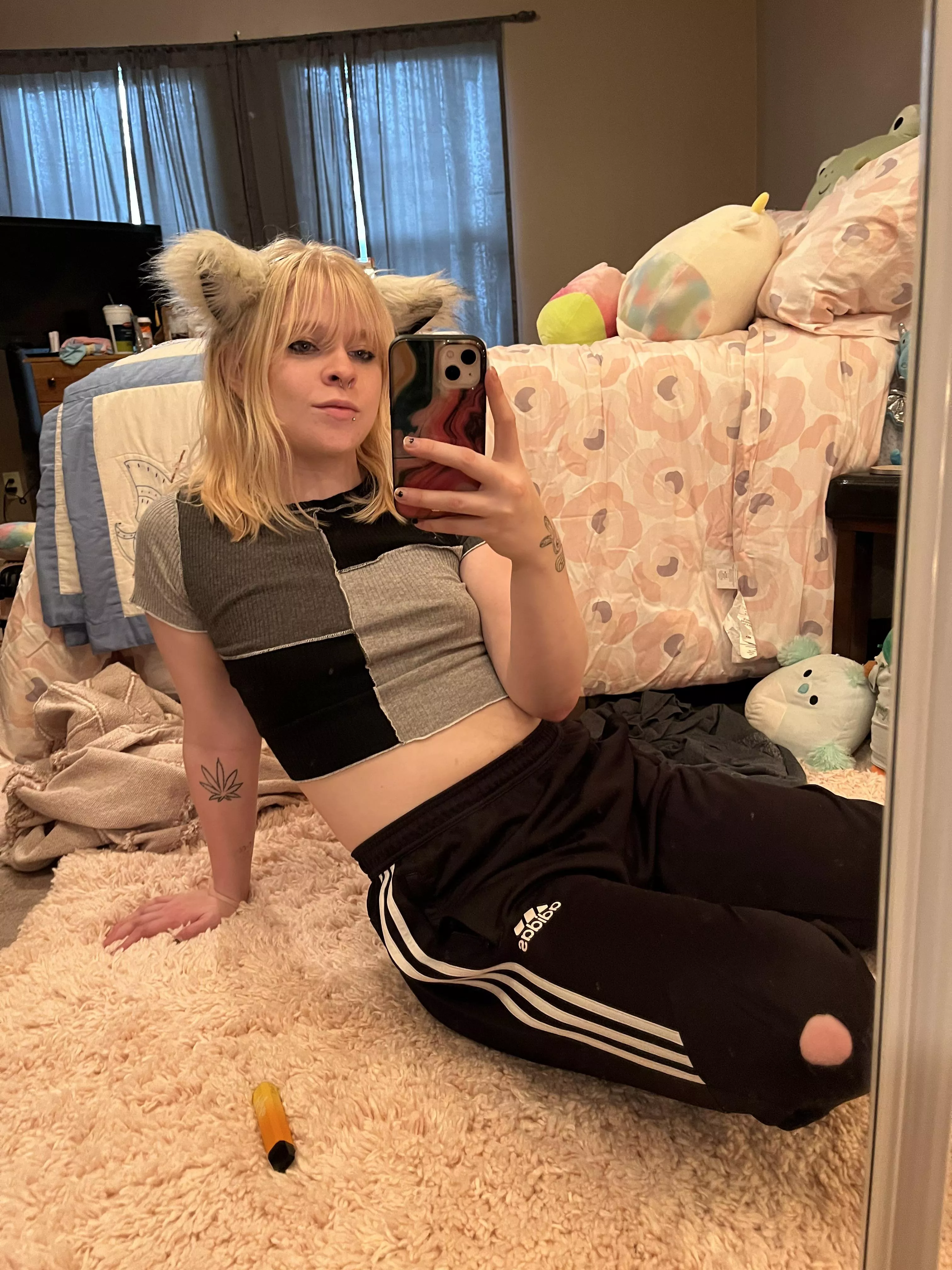 pulled out the kitty ears today 🐱